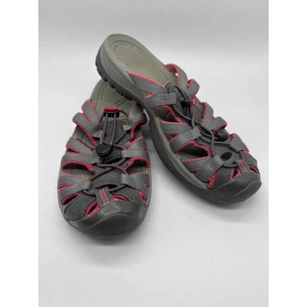 Keen Sandal Strappy Slides Womens 8 Grey Pink